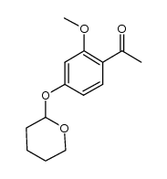 1-(2-methoxy-4-(tetrahydro-2H-pyran-2-yloxy)phenyl)ethanone结构式