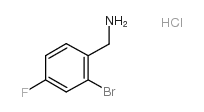 2-溴-4-氟苄胺盐酸盐结构式