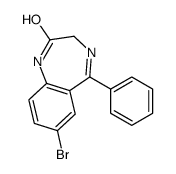7-bromo-5-phenyl-1,2-dihydro-2H-1,4-benzodiazepin-2-one结构式