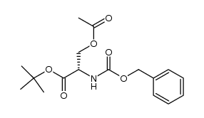 N-[(phenylmethoxy)carbonyl]-L-serine ethanoate 1,1-dimethylethyl ester结构式