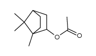 (1R)-2-exo-acetoxy-bornane结构式