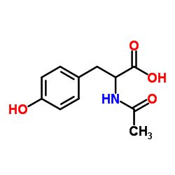 乙酰-DL-酪氨酸结构式
