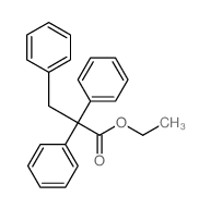 Benzenepropanoic acid, a,a-diphenyl-, ethyl ester结构式