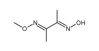 (HON=C(Me)-CMe=NOMe)结构式
