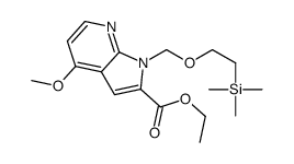 Ethyl 4-methoxy-1-{[2-(trimethylsilyl)ethoxy]methyl}-1H-pyrrolo[2 ,3-b]pyridine-2-carboxylate结构式