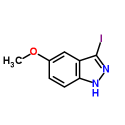 3-碘-5-甲氧基(1h)吲唑结构式
