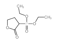 Phosphonic acid,P-(tetrahydro-2-oxo-3-furanyl)-, diethyl ester结构式