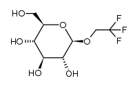 2,2,2-Trifluoroethyl &beta;-D-glucopyranoside结构式
