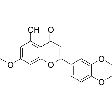 5-羟基-7,3',4'-三甲氧基黄酮结构式