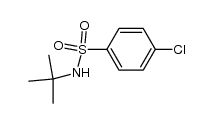 N-tert-butyl-4-chlorobenzenesulfonamide结构式