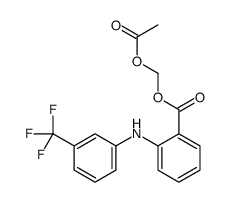 acetyloxymethyl 2-[3-(trifluoromethyl)anilino]benzoate结构式