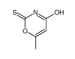 6-methyl-2-sulfanylidene-1,3-oxazin-4-one结构式