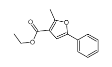 3-FURANCARBOXYLIC ACID, 2-METHYL-5-PHENYL-, ETHYL ESTER结构式