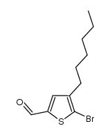 5-溴-4-己基噻吩-2-甲醛结构式