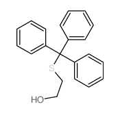 Ethanol,2-[(triphenylmethyl)thio]-结构式
