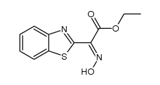 benzothiazol-2-yl-(Z)-hydroxyimino-acetic acid ethyl ester结构式