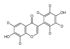 黄豆苷-d6结构式