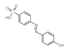 Benzenesulfonic acid,4-[2-(4-hydroxyphenyl)diazenyl]-结构式
