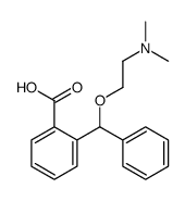 2-[2-(dimethylamino)ethoxy-phenylmethyl]benzoic acid结构式