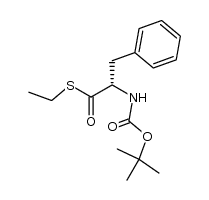 Boc-phenylalanine ethyl thioester结构式