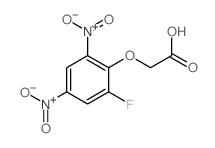 Aceticacid, 2-(2-fluoro-4,6-dinitrophenoxy)-结构式