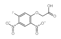 Acetic acid,2-(5-fluoro-2,4-dinitrophenoxy)-结构式