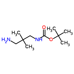 1-Boc-氨基-2,2-二甲基1,3-丙烷二胺结构式