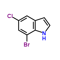 7-溴-5-氯吲哚结构式