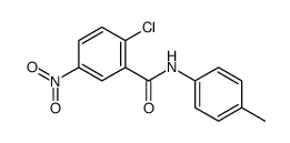 2-chloro-N-(4-methylphenyl)-5-nitrobenzamide结构式