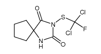 3-(dichloro-fluoro-methylsulfanyl)-1,3-diaza-spiro[4.4]nonane-2,4-dione结构式