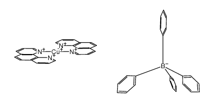 {(1,10-phenanthroline)2Cu}{B(C6H5)4}结构式