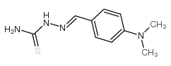 Hydrazinecarbothioamide,2-[[4-(dimethylamino)phenyl]methylene]-结构式
