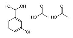 acetic acid,(3-chlorophenyl)methanediol结构式