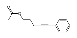 5-acetoxy-1-phenyl-1-hexyne结构式