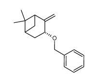 (3R)-3-(benzyloxy)-6,6-dimethyl-2-methylenebicyclo[3.1.1]heptane结构式