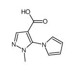 1-METHYL-5-(1H-PYRROL-1-YL)-1H-PYRAZOLE-4-CARBOXYLIC ACID结构式