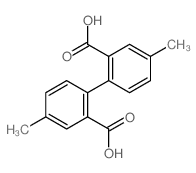 2-(2-carboxy-4-methylphenyl)-5-methylbenzoic acid结构式
