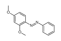 (2,4-dimethoxyphenyl)-phenyldiazene结构式