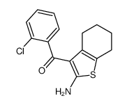 (2-氨基-4,5,6,7-四氢苯并[b]噻吩-3-基)(2-氯苯基)甲酮结构式