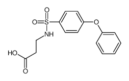 N-[(4-Phenoxyphenyl)sulfonyl]-&beta;-alanine结构式