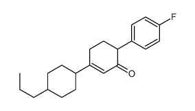 6-(4-fluorophenyl)-3-(4-propylcyclohexyl)cyclohex-2-en-1-one结构式