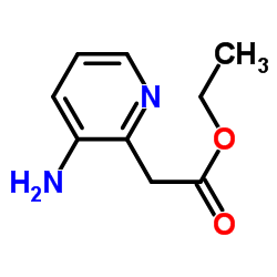 2-(3-氨基吡啶-2-基)乙酸乙酯结构式