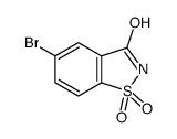 5-溴-1,2-苯异噻唑-3(2H)-酮 1,1-二氧化物结构式