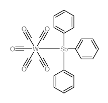 Tungsten,pentacarbonyl(triphenylstibine)-, (OC-6-22)-结构式
