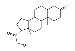 21-羟基-5Alpha-孕甾(烷)-3,20-二酮结构式