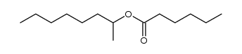 hexanoic acid 1-methylheptyl ester结构式