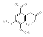 Benzeneacetic acid,4,5-dimethoxy-2-nitro-, methyl ester结构式