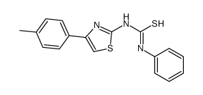 1-[4-(4-methylphenyl)-1,3-thiazol-2-yl]-3-phenylthiourea结构式