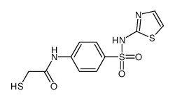 2-sulfanyl-N-[4-(1,3-thiazol-2-ylsulfamoyl)phenyl]acetamide结构式