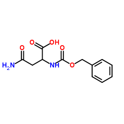 N-苄氧羰基-DL-天冬酰胺结构式
